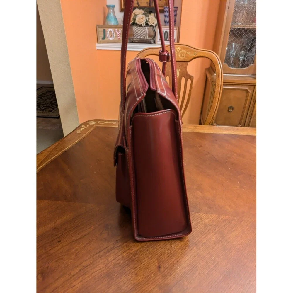 Deep Red Leather MCKLEIN Laptop 17